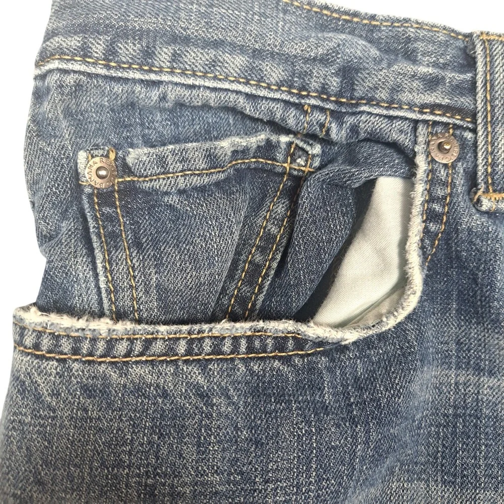Banana Republic Mens Jeans 35x34 Medium Wash Blue Straight Leg Cotton 661273-00